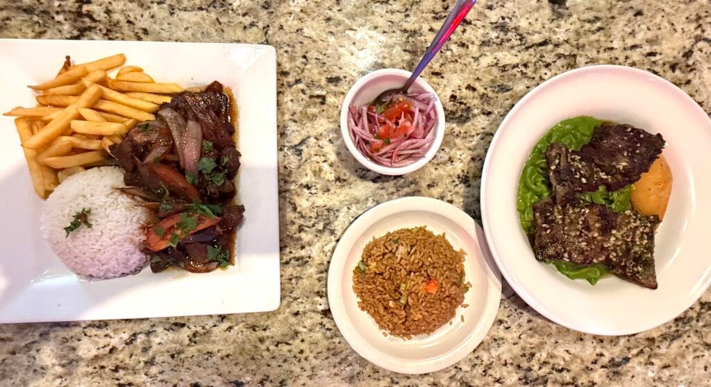 Shrimp ceviche with bright citrus flavors at El Patio Peruvian Restaurant in Cape Coral.