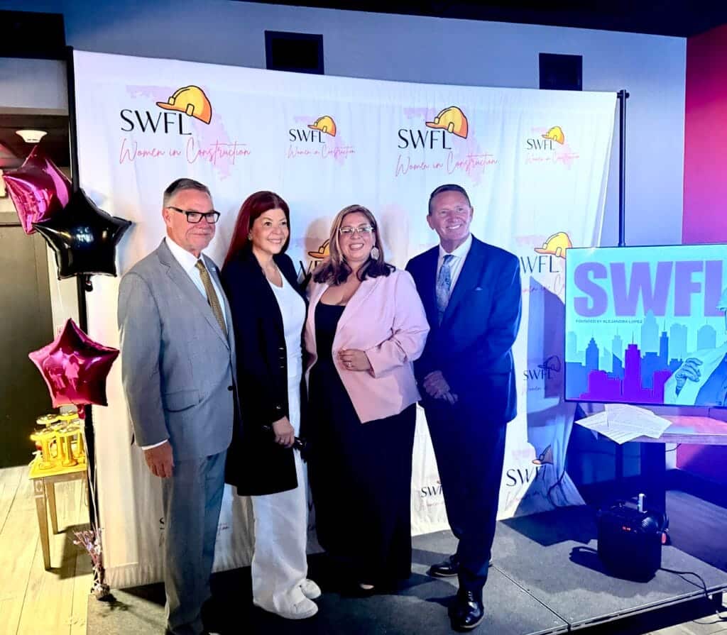 Local leaders and officials supporting SWFL Women in Construction Week event in Southwest Florida.
